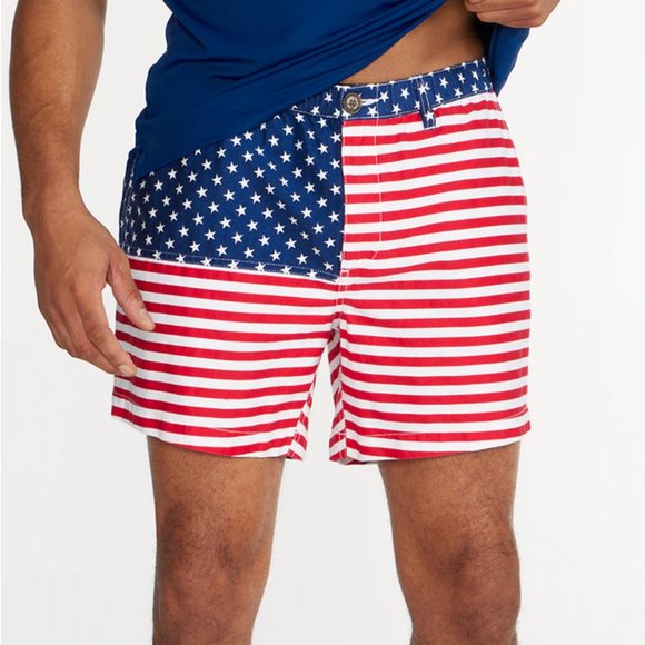 CHUBBIES The 'Mericas USA American Flag Elastic Waist 5" Shorts Men's Medium - Picture 1 of 11